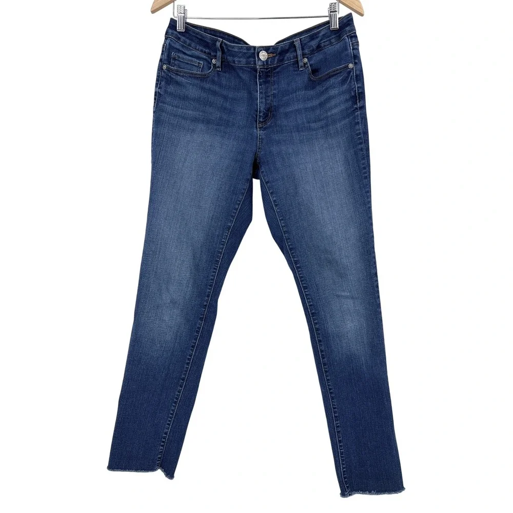 Loft Jeans Bundle Curvy Straight Modern Straight Raw Hem Cuffed size 10 / 30 - Picture 2 of 16